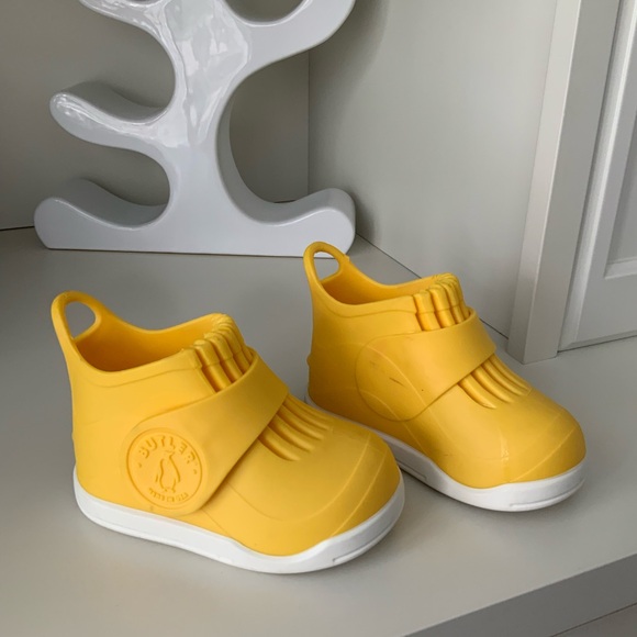 BUTLER Rockhopper Overshoe Kids Rubber Waterproof All Weather Yellow Size 5 6 7 - Picture 12 of 15